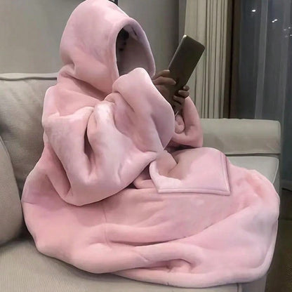 Ultra-Soft Sherpa Wearable Hooded Blanket Jumpsuit