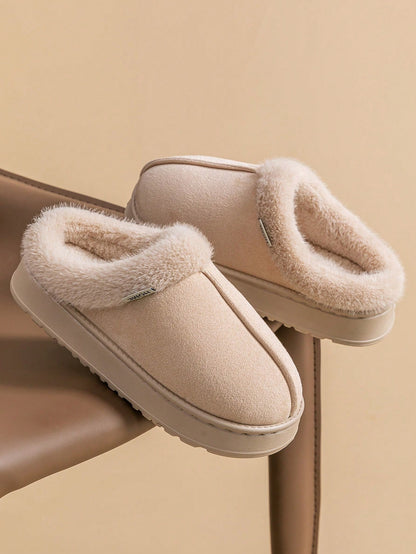 Women's Fluffy Slippers, Warm & Anti-Slip