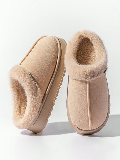 Women's Fluffy Slippers, Warm & Anti-Slip