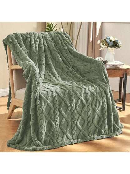 Fleece Throw Blanket, Cozy & Fluffy