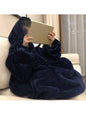 Ultra-Soft Sherpa Wearable Hooded Blanket Jumpsuit