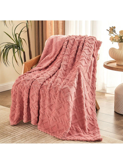 Fleece Throw Blanket, Cozy & Fluffy