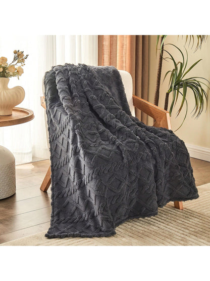 Fleece Throw Blanket, Cozy & Fluffy