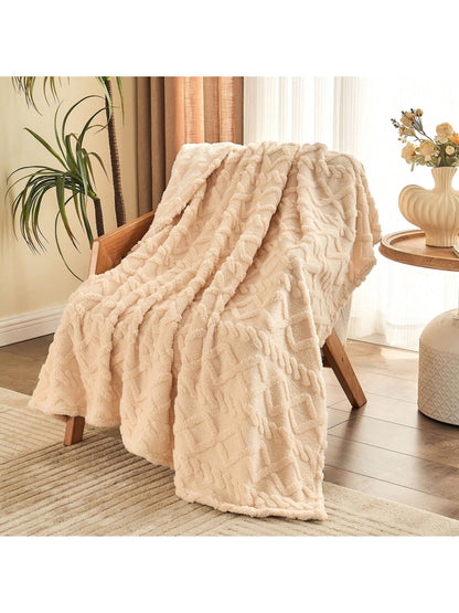 Fleece Throw Blanket, Cozy & Fluffy