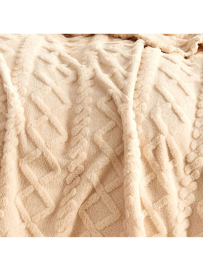 Fleece Throw Blanket, Cozy & Fluffy