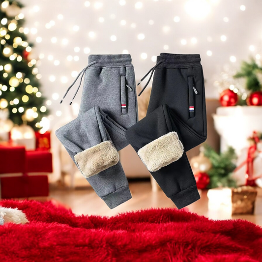 Soft Snuggle Winter Lambswool Jogging Sweatpants Men’s Warm Pants