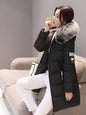 Women’s Fur Collar Hooded Parka Jacket - Slim & Warm