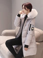 Women’s Fur Collar Hooded Parka Jacket - Slim & Warm