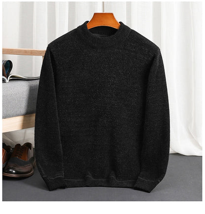 Woodpecker Half-High Collar Winter Sweater for Men