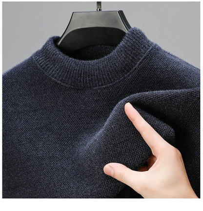 Woodpecker Half-High Collar Winter Sweater for Men