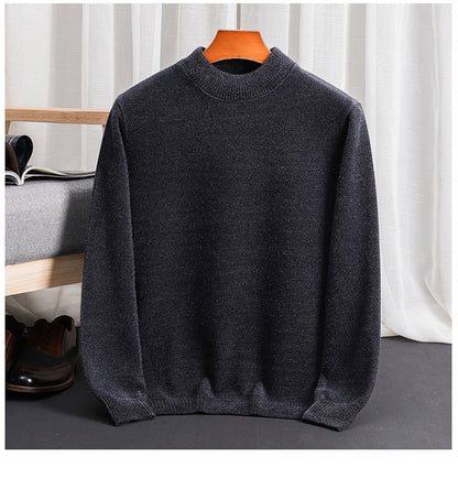 Woodpecker Half-High Collar Winter Sweater for Men