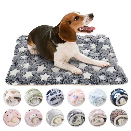 🐶✅Flannel Pet Sleeping Mat for Dogs and Cats🥰👍