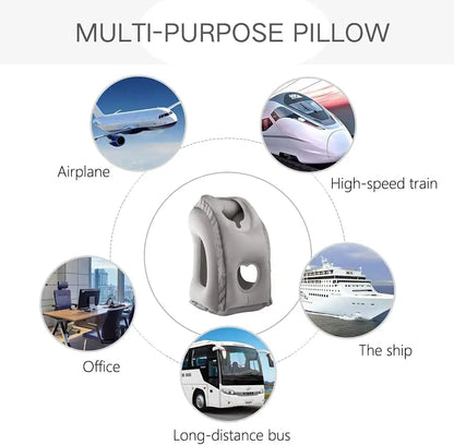 ✅👍Upgraded Inflatable Travel Pillow with Support🛩️🌎