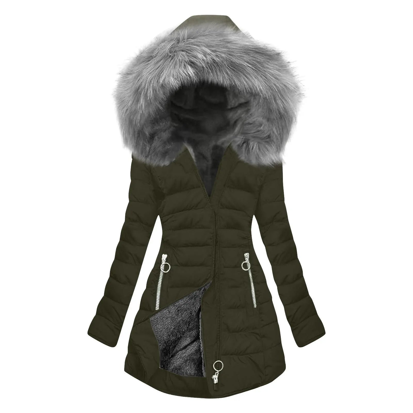 Women’s plus-size hooded quilted winter coat Soft Snuggle 