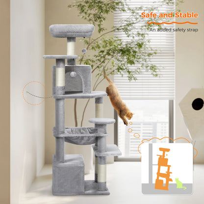 Large Cat Tree with Cozy Perches - Soft Snuggle