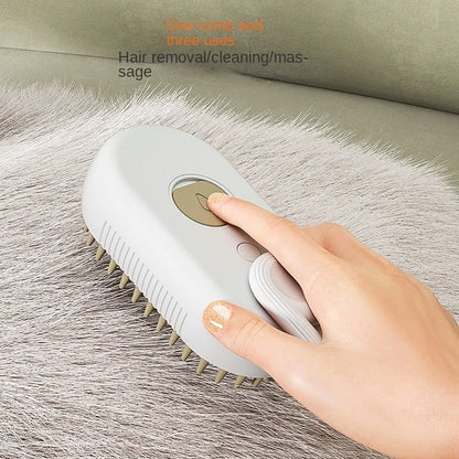 3-in-1 Electric Steam Brush for Cats & Dogs