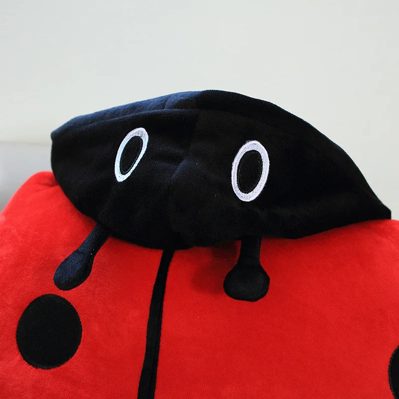 Wearable Insect Plush Ladybug Pillow Toy