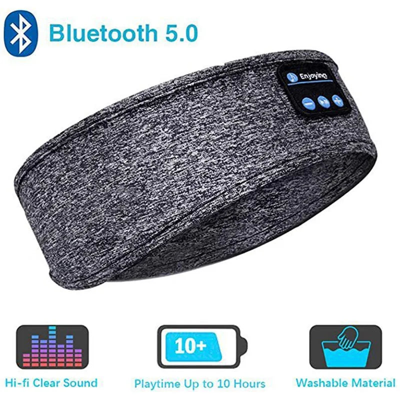 Fone Bluetooth Sports Earphones Sleeping Headband Headset