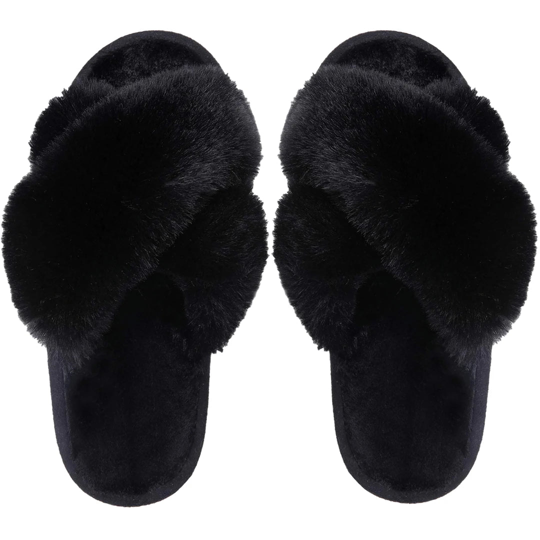 Soft Snuggle Goosecret Women's Fuzzy Slippers