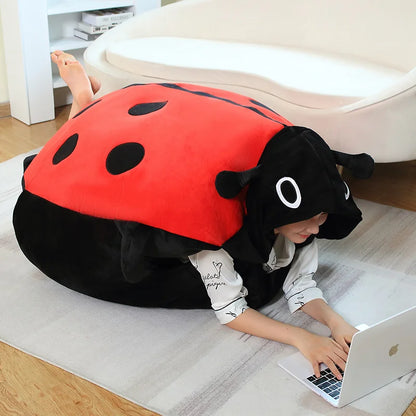 Wearable Insect Plush Ladybug Pillow Toy