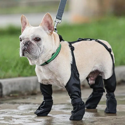 Waterproof adjustable dog boots protection Softsnuggle