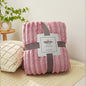 Soft Snuggle Fluffy striped chunky blanket for sofa