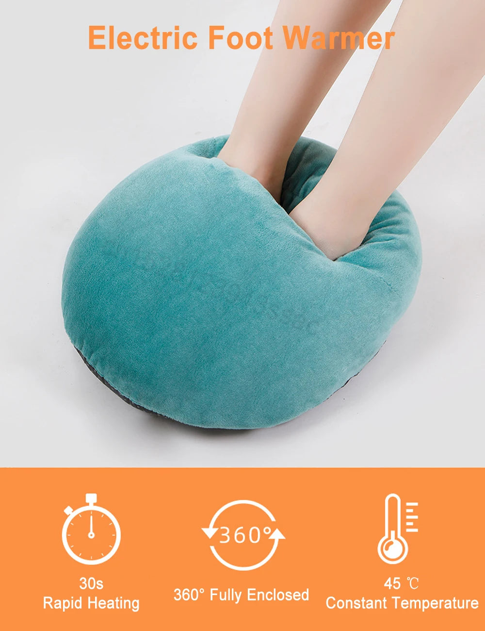 USB Electric Foot Warmer - Heated Plush