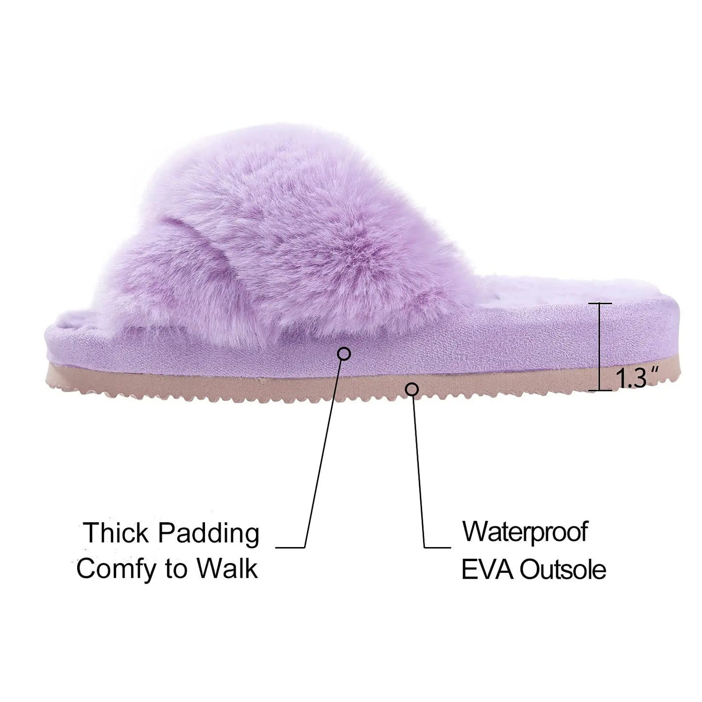 Soft Snuggle Goosecret Women's Fuzzy Slippers