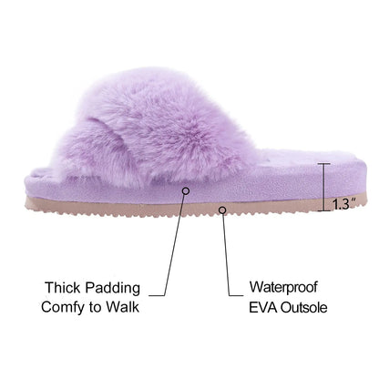 Soft Snuggle Goosecret Women's Fuzzy Slippers