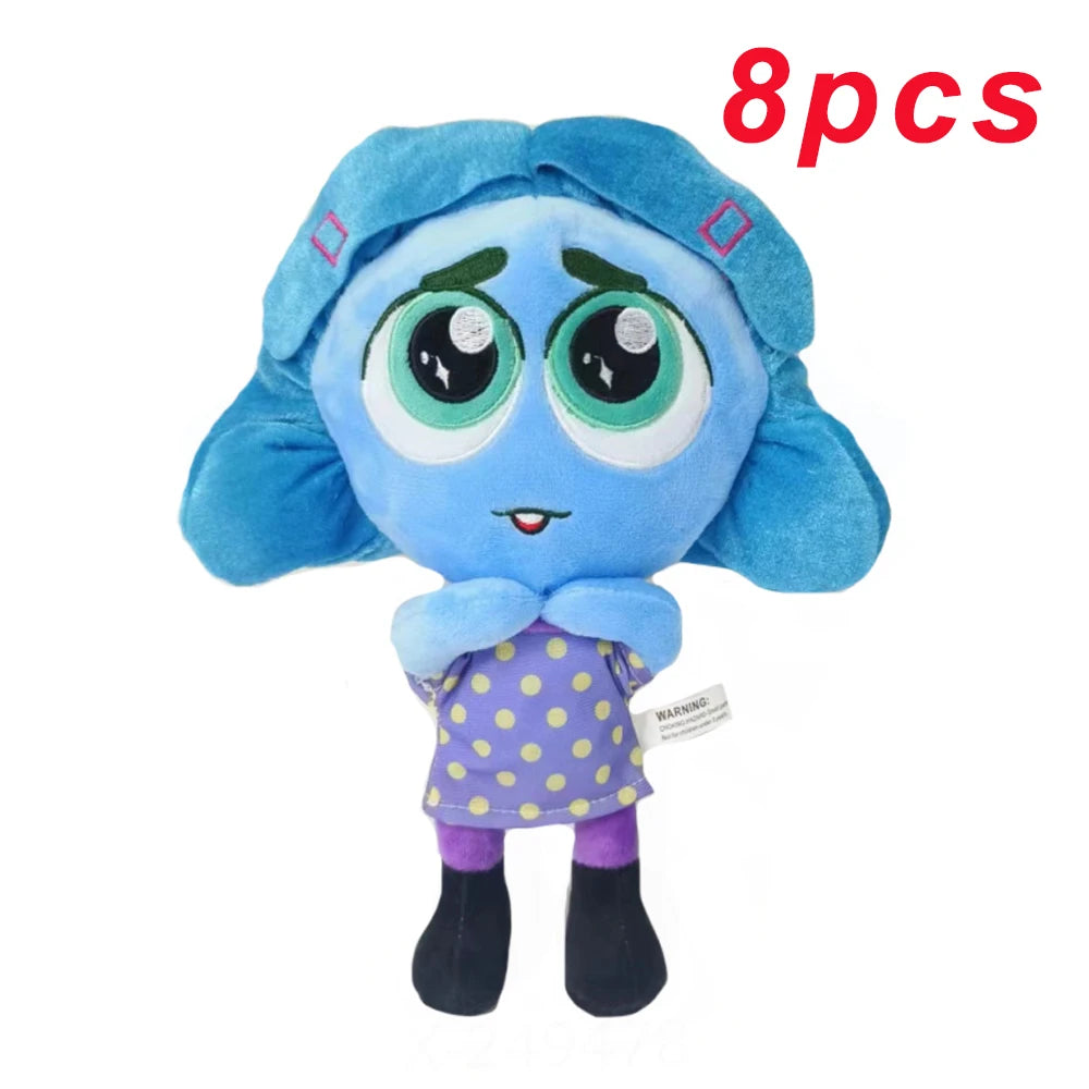 Inside Out 2 plush doll featuring colorful characters, showcasing soft fabric and adorable design, perfect for kids' playtime Softsnuggle