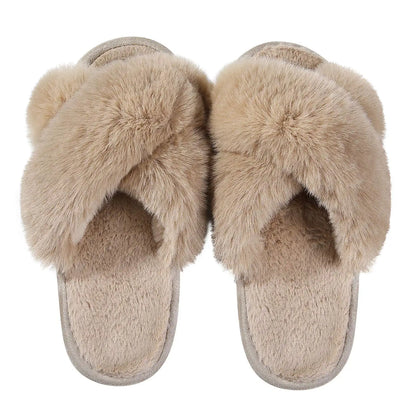 Soft Snuggle Goosecret Women's Fuzzy Slippers