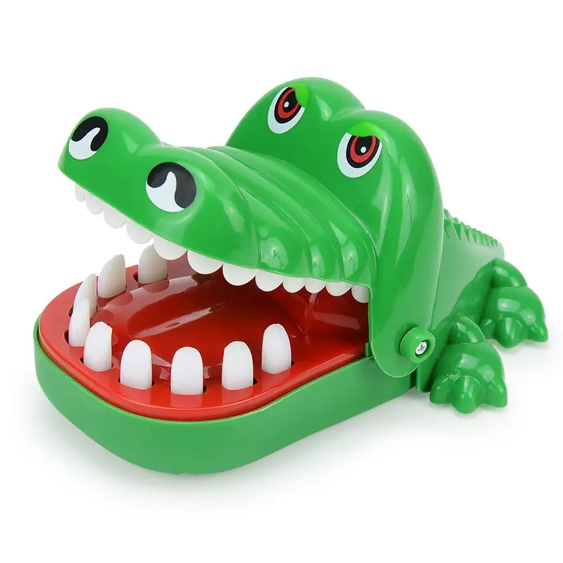 Crocodile Teeth Toy for kids, fun alligator biting game, perfect for pranks and party games. Paired with Soft Snuggle blanket for cozy playtime.