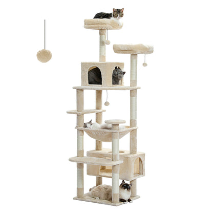 Large Cat Tree with Cozy Perches - Soft Snuggle