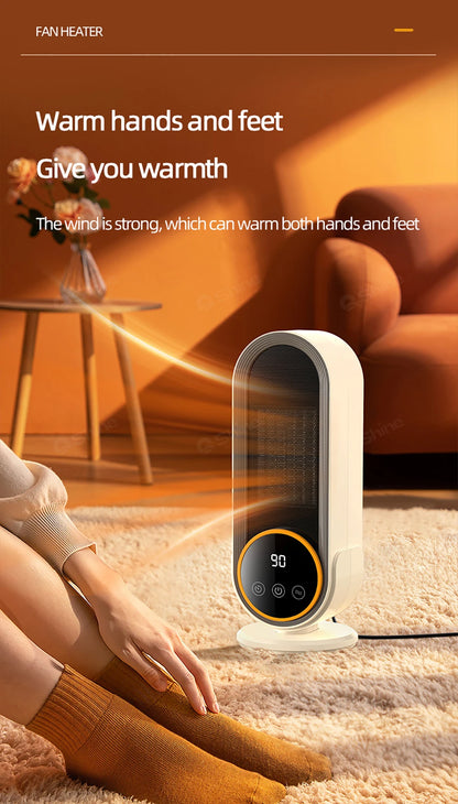 Portable Space Heater with Touch Screen, Remote, 3 Speeds