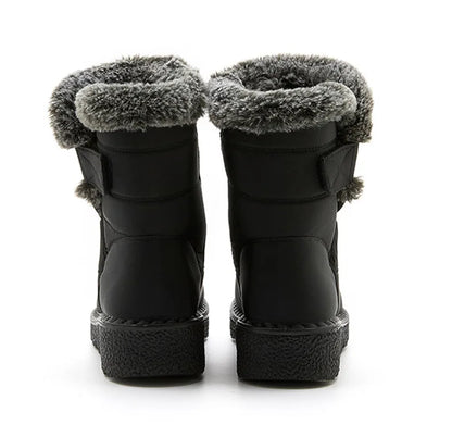 Women's Waterproof Snow Boots with Fur – 2025 Winter Ankle Boots