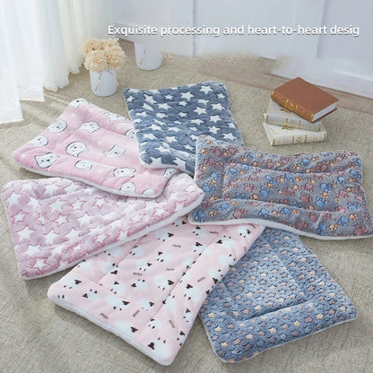 🐶✅Flannel Pet Sleeping Mat for Dogs and Cats🥰👍