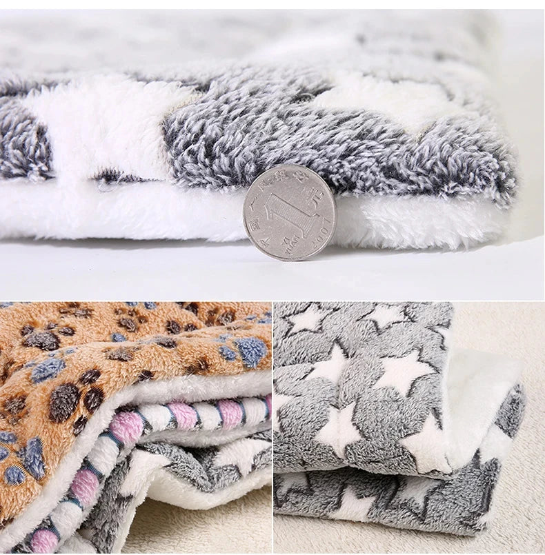 🐶✅Flannel Pet Sleeping Mat for Dogs and Cats🥰👍