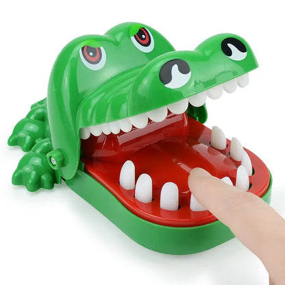 Crocodile Teeth Toy for kids, fun alligator biting game, perfect for pranks and party games. Paired with Soft Snuggle blanket for cozy playtime.