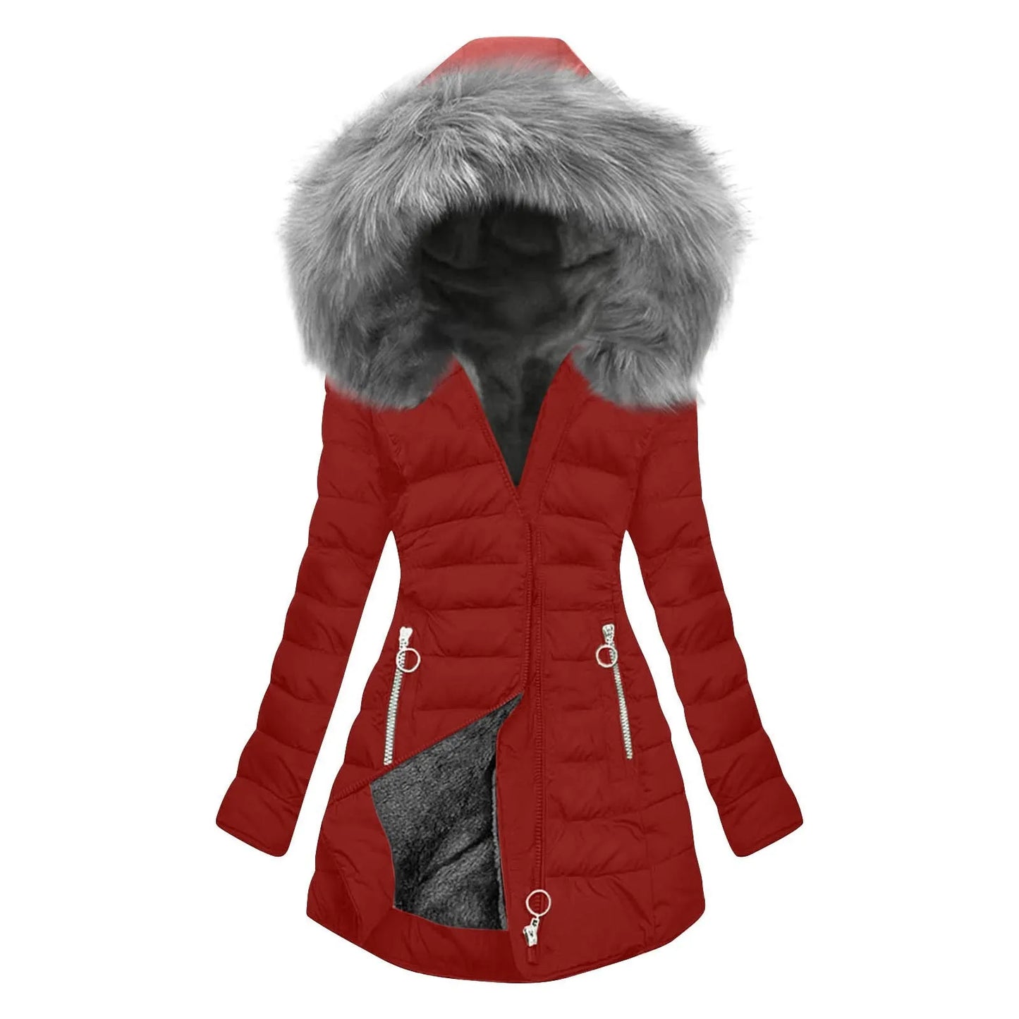 Women’s plus-size hooded quilted winter coat Soft Snuggle 