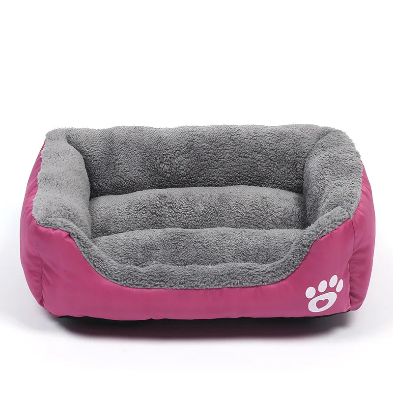 Large Plush Dog Bed with Waterproof Cushion Soft Snuggle