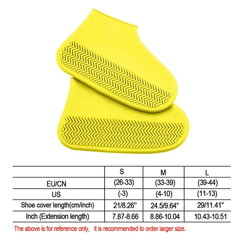 Waterproof Silicone Rain Shoe Covers Reusable