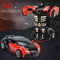 Transforming Car Robot Push and Go Race Car Toy