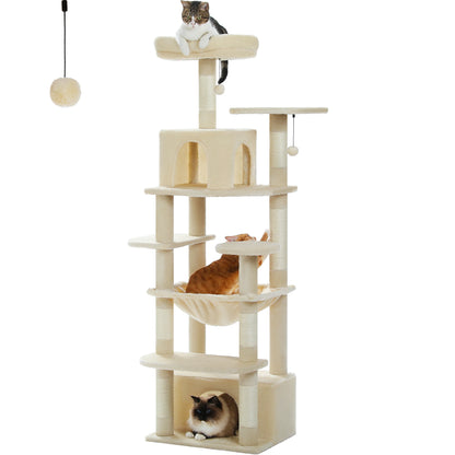 Large Cat Tree with Cozy Perches - Soft Snuggle