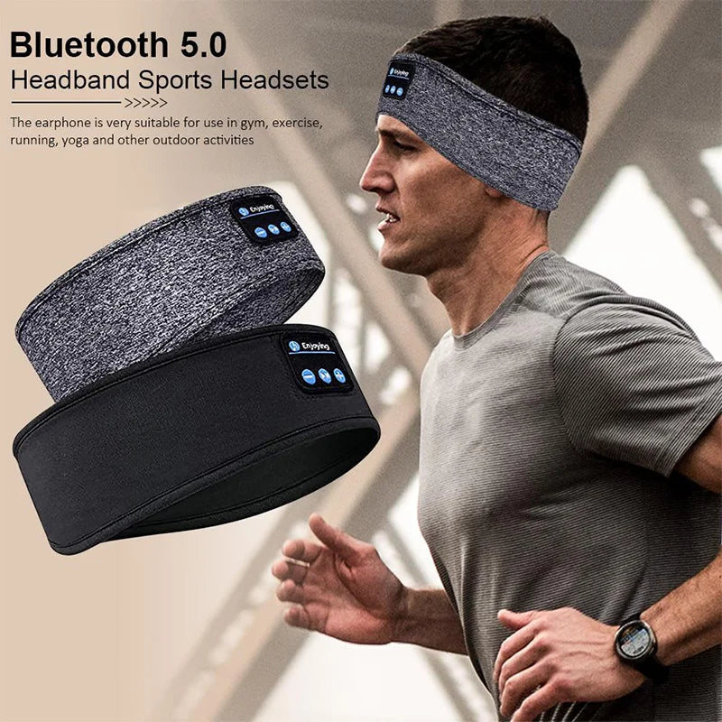 Fone Bluetooth Sports Earphones Sleeping Headband Headset