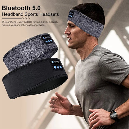 Fone Bluetooth Sports Earphones Sleeping Headband Headset