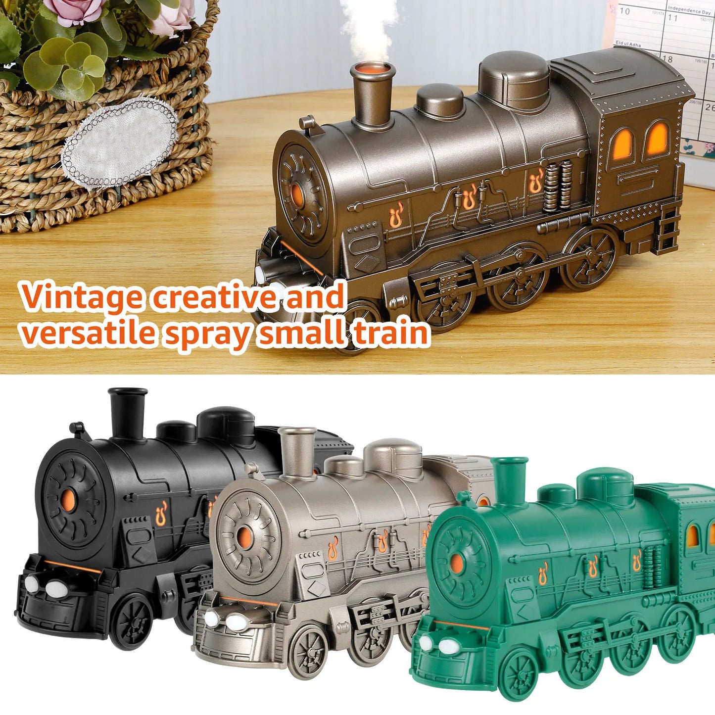 Train Diffuser Quiet Aroma Humidifier Auto Off Home