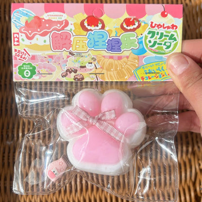 Cat Paw Mochi Squishy Fidget Toy - Stress Relief