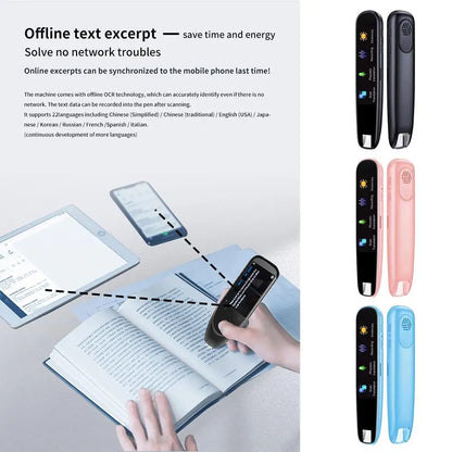 Offline Translation Pen – 123 Languages, Intelligent Scanning