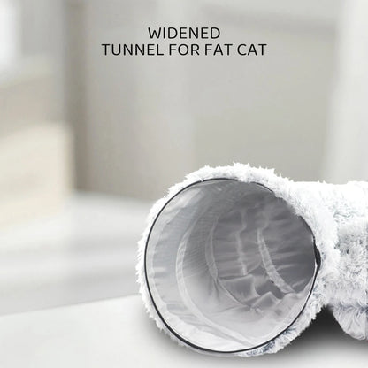 Soft Plush Cat Tunnel Bed Playground