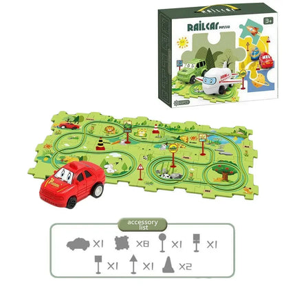 Puzzle Racer Kids Car Set